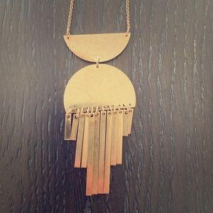 Modern boho pendant necklace